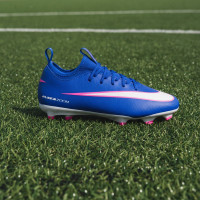 Nike Zoom Mercurial Academy Vapor 16 Grass/Artificial Grass Football Boots (MG) Kids Blue White Hot Pink