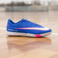 Nike Zoom Mercurial Academy Vapor 16 Zaalvoetbalschoenen (IN) Blauw Wit Felroze