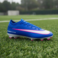 Nike Zoom Mercurial Pro Vapor 16 Gras Voetbalschoenen (FG) Blauw Wit Felroze