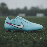 Nike Tiempo Legend Elite 10 IJzeren-Nop Voetbalschoenen (SG) Pro Player Lichtblauw Wit Felroze