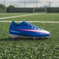 Nike Zoom Mercurial Pro Vapor 16 Gras Voetbalschoenen (FG) Kids Blauw Wit Felroze