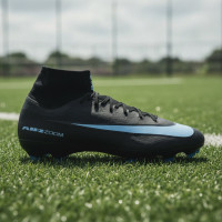 Nike Zoom Mercurial Superfly 10 Pro Gras Football Boots (FG) Black Light Blue