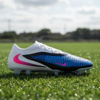 Nike Phantom 6 Elite Low Gras Voetbalschoenen (FG) Blauw Wit Felroze