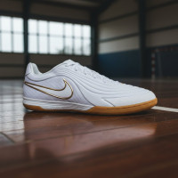 Nike Tiempo Reactgato (IN) Indoor Football Boots White Gold