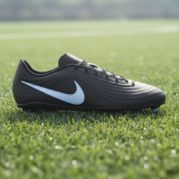 Nike Tiempo Club Maestro Gras / Kunstgras Voetbalschoenen (MG) Zwart Lichtblauw