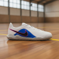 Nike Tiempo Club Maestro Indoor Football Shoes (IN) Kids White Blue Hot Pink