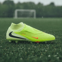 Nike Phantom 6 Elite High IJzeren-Nop Voetbalschoenen (SG) Pro Player Geel Oranje Zwart