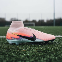 Nike Zoom Mercurial Superfly 10 Elite IJzeren-Nop Voetbalschoenen (SG) Pro Player Roze Blauw Turquoise