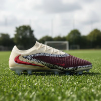 Nike Phantom 6 Elite Low Gras Football Boots (FG) Off White Burgundy Red