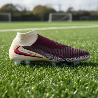 Nike Phantom 6 Elite High Gras Football Boots (FG) Off White Burgundy Red