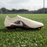 Nike Tiempo Elite Maestro Gras Voetbalschoenen (FG) Gebroken Wit Bordeauxrood Zilver