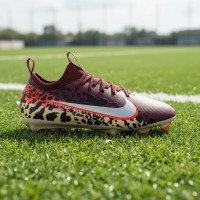 Nike Zoom Mercurial Academy Vapor 16 Gras / Kunstgras Voetbalschoenen (MG) Kids Bordeauxrood Zilver Oranje