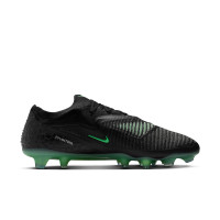 Nike Phantom 6 Low Elite (FG) Gras Voetbalschoenen Zwart Felgroen
