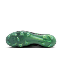 Nike Phantom 6 Low Elite (FG) Gras Voetbalschoenen Zwart Felgroen
