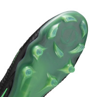 Nike Phantom 6 Low Elite (FG) Gras Voetbalschoenen Zwart Felgroen