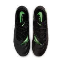 Nike Phantom 6 Low Pro (FG) Gras Football Boots Black Bright Green