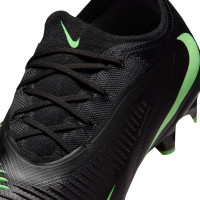 Nike Phantom 6 Low Pro (FG) Gras Football Boots Black Bright Green