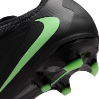 Nike Phantom 6 Low Pro (FG) Gras Football Boots Black Bright Green