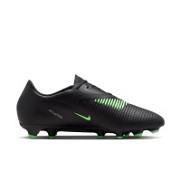 Nike Phantom 6 Low Academy (MG) Grass/Artificial Grass Football Boots Black Bright Green