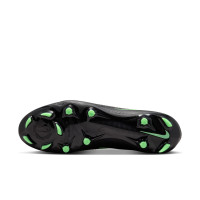 Nike Phantom 6 Low Academy (MG) Grass/Artificial Grass Football Boots Black Bright Green