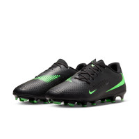 Nike Phantom 6 Low Academy (MG) Grass/Artificial Grass Football Boots Black Bright Green