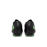 Nike Phantom 6 Low Academy (MG) Grass/Artificial Grass Football Boots Black Bright Green