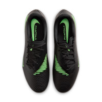 Nike Phantom 6 Low Academy (MG) Grass/Artificial Grass Football Boots Black Bright Green