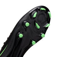 Nike Phantom 6 Low Academy (MG) Grass/Artificial Grass Football Boots Black Bright Green