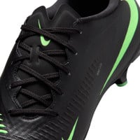 Nike Phantom 6 Low Academy (MG) Grass/Artificial Grass Football Boots Black Bright Green