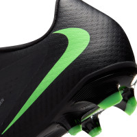 Nike Phantom 6 Low Academy (MG) Grass/Artificial Grass Football Boots Black Bright Green