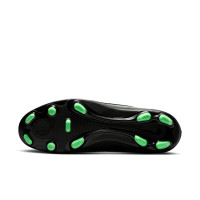 Nike Phantom 6 Low Club (MG) Gras / Kunstgras Voetbalschoenen Zwart Felgroen