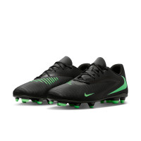 Nike Phantom 6 Low Club (MG) Gras / Kunstgras Voetbalschoenen Zwart Felgroen