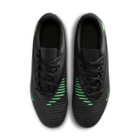 Nike Phantom 6 Low Club (MG) Gras / Kunstgras Voetbalschoenen Zwart Felgroen