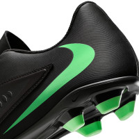 Nike Phantom 6 Low Club (MG) Gras / Kunstgras Voetbalschoenen Zwart Felgroen