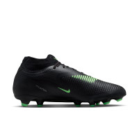 Nike Phantom 6 High Academy (MG) Gras / Kunstgras Voetbalschoenen Zwart Felgroen
