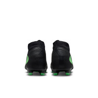 Nike Phantom 6 High Academy (MG) Gras / Kunstgras Voetbalschoenen Zwart Felgroen