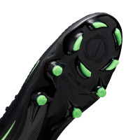 Nike Phantom 6 High Academy (MG) Gras / Kunstgras Voetbalschoenen Zwart Felgroen
