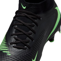Nike Phantom 6 High Academy (MG) Gras / Kunstgras Voetbalschoenen Zwart Felgroen