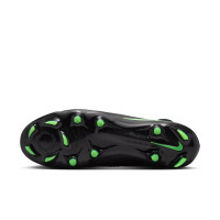 Nike Phantom 6 High Pro (FG) Gras Voetbalschoenen Zwart Felgroen