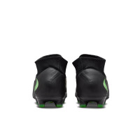 Nike Phantom 6 High Pro (FG) Gras Voetbalschoenen Zwart Felgroen