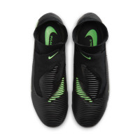 Nike Phantom 6 High Pro (FG) Gras Voetbalschoenen Zwart Felgroen