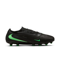 Nike Phantom 6 Low Pro (AG) Artificial Grass Football Boots Black Bright Green