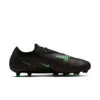 Nike Phantom 6 Low Pro (AG) Artificial Grass Football Boots Black Bright Green
