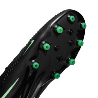 Nike Phantom 6 Low Pro (AG) Artificial Grass Football Boots Black Bright Green