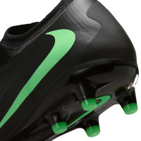 Nike Phantom 6 Low Pro (AG) Artificial Grass Football Boots Black Bright Green