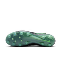 Nike Phantom 6 High Elite (AG) Kunstgras Voetbalschoenen Zwart Felgroen