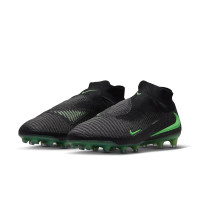 Nike Phantom 6 High Elite (AG) Kunstgras Voetbalschoenen Zwart Felgroen