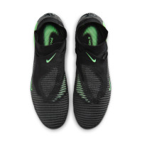 Nike Phantom 6 High Elite (AG) Kunstgras Voetbalschoenen Zwart Felgroen