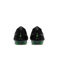 Nike Tiempo Maestro Elite (FG) Gras Voetbalschoenen Zwart Felgroen Zilvergrijs