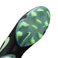 Nike Tiempo Maestro Elite (FG) Gras Voetbalschoenen Zwart Felgroen Zilvergrijs